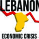 Lebanon Map Financial Crisis Economic Collapse Market Crash Glob