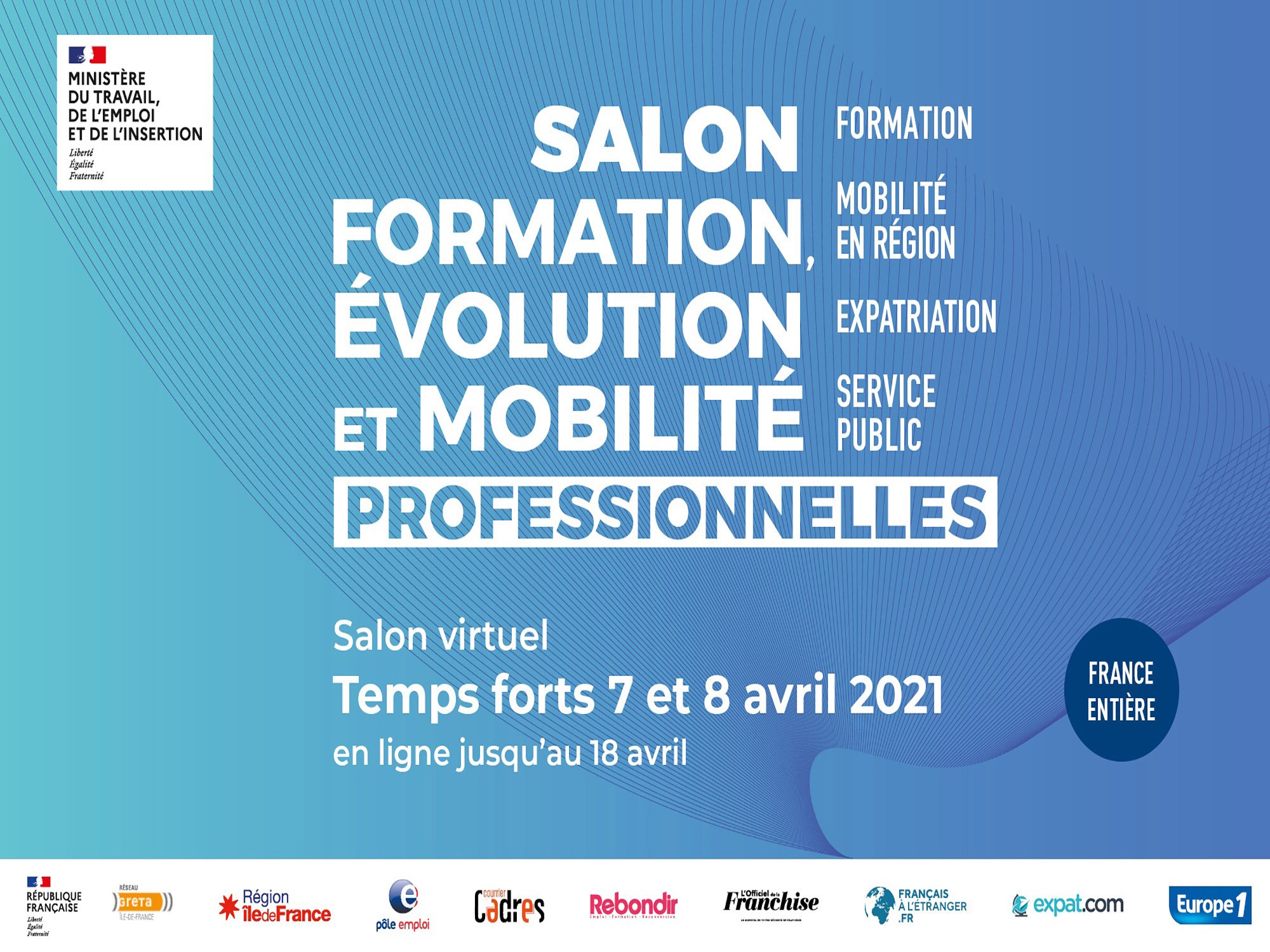 Salon virtuel « Formation, évolution et mobilité professionnelles » dès le 7 avril