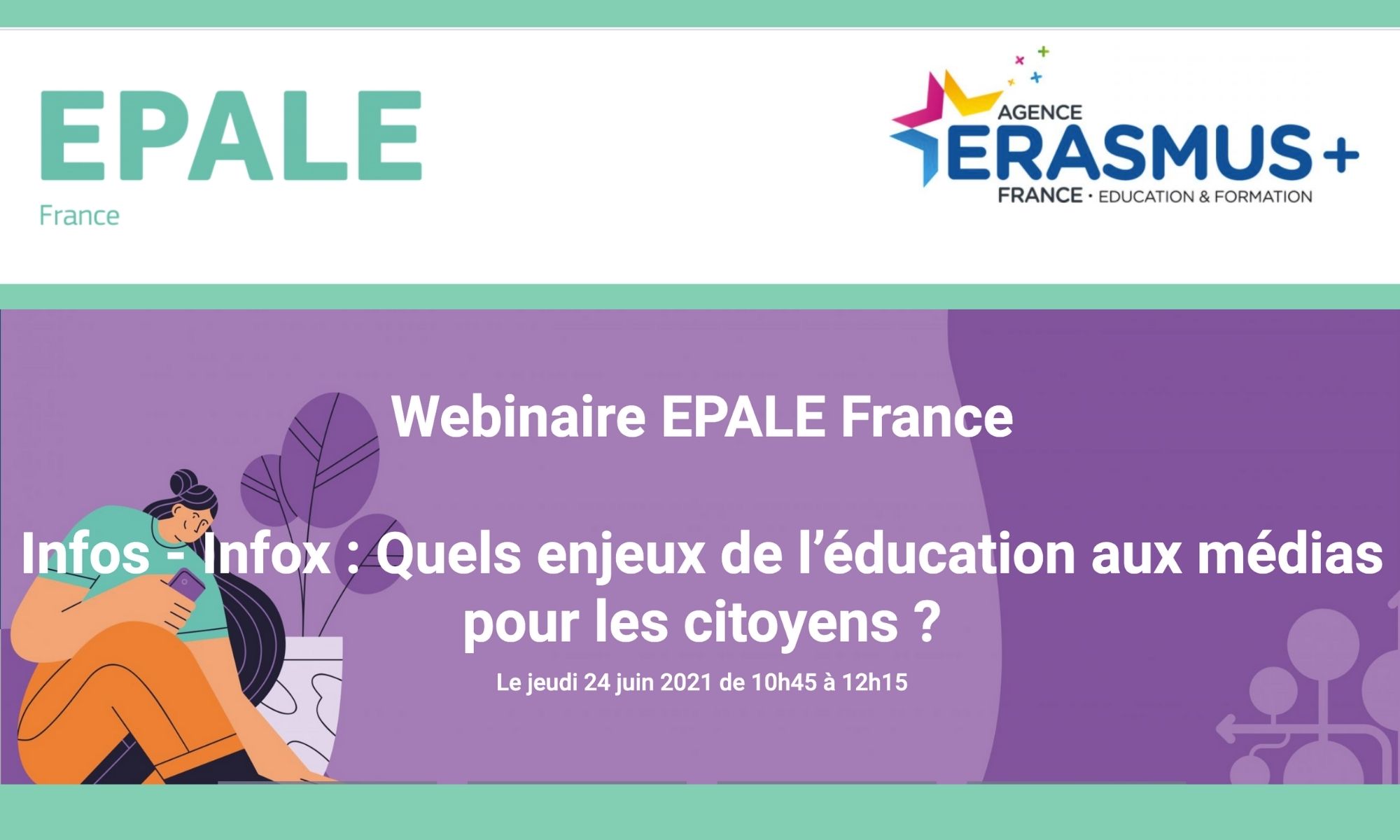 Webinaire Infos - infox : quels enjeux de l’éducation aux médias pour les citoyens?