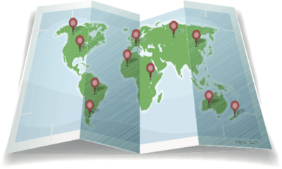 Le tour du monde en 80 clics : un planisphère interactif