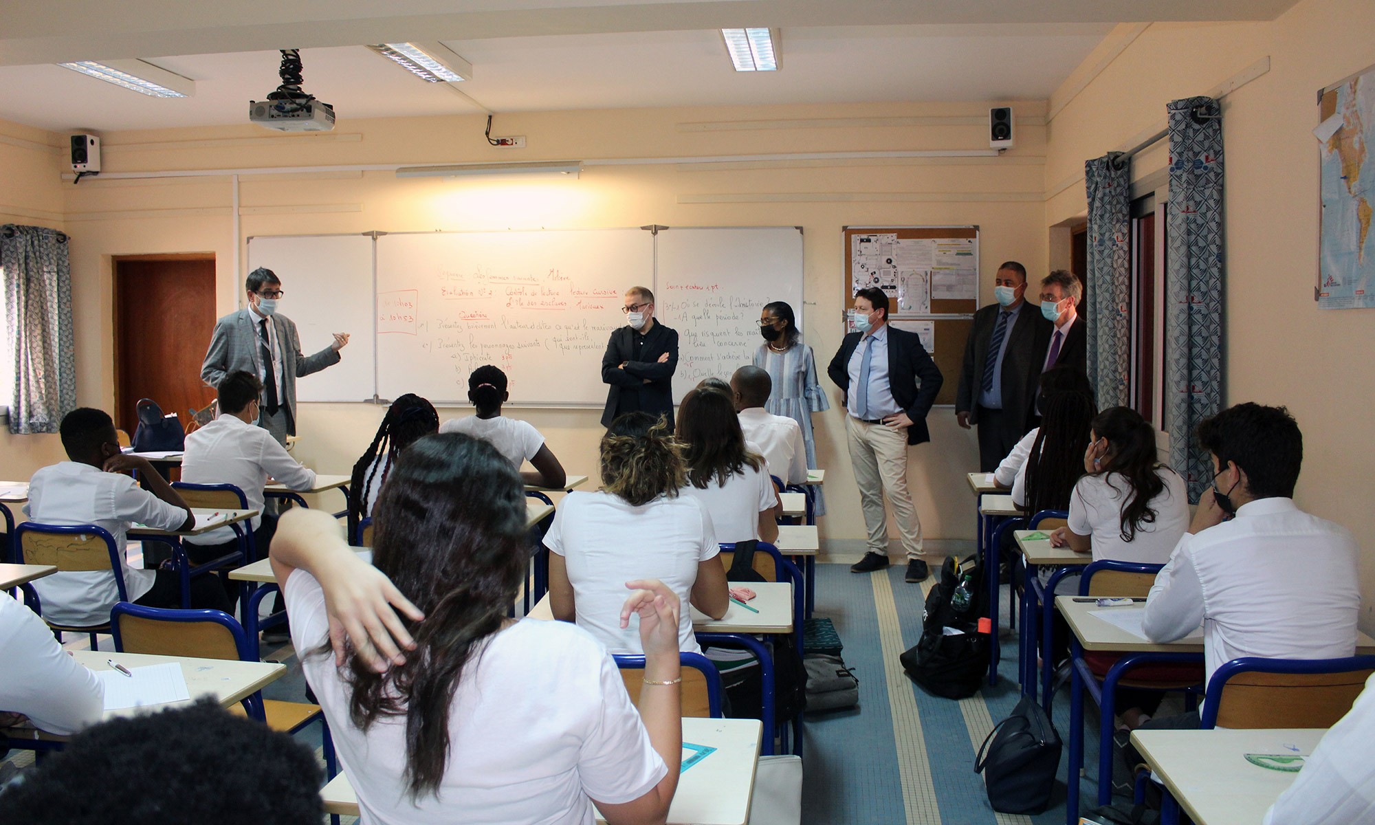 Visite du directeur général, Lycée international Jean Mermoz Abidjan, 31 janvier 2022