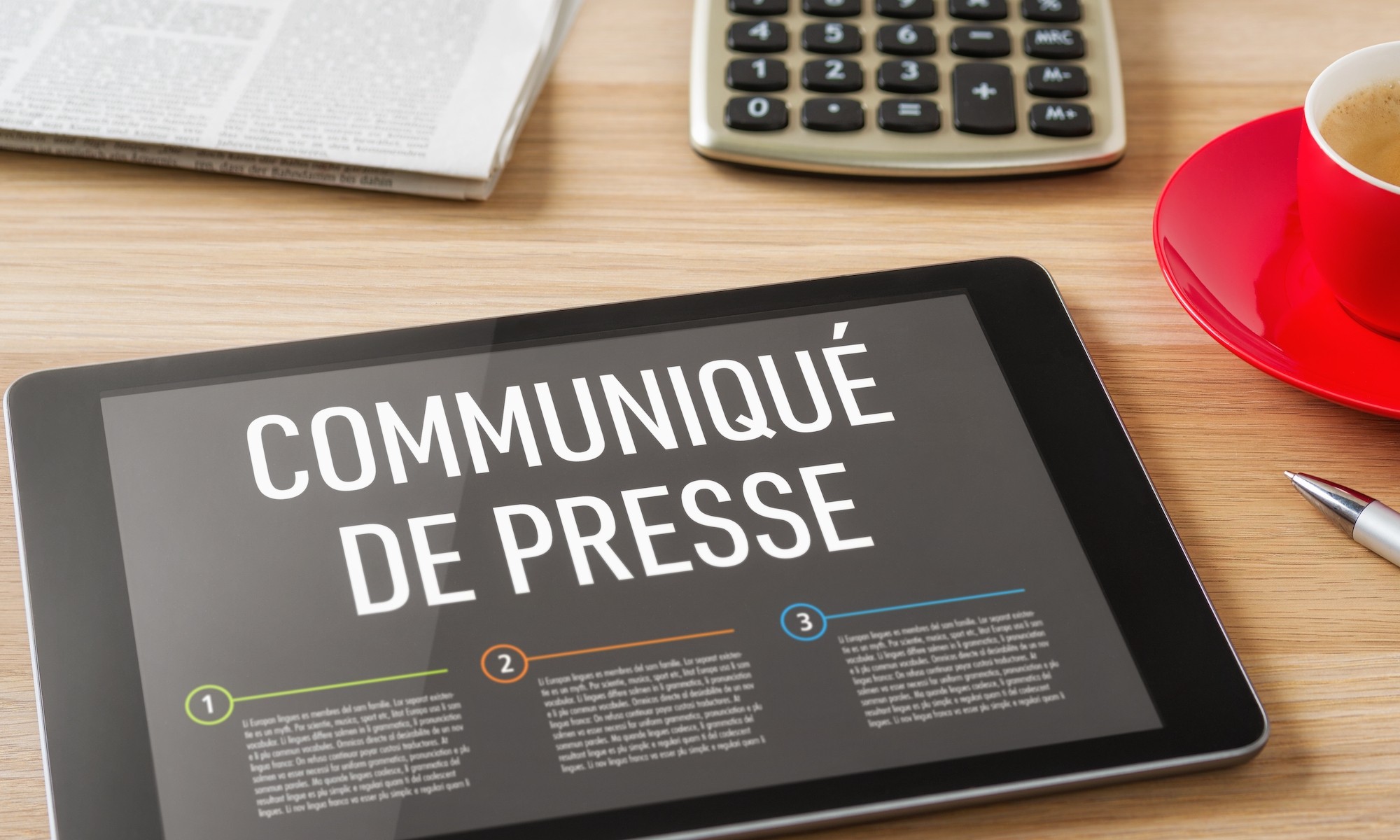 communiqué de presse