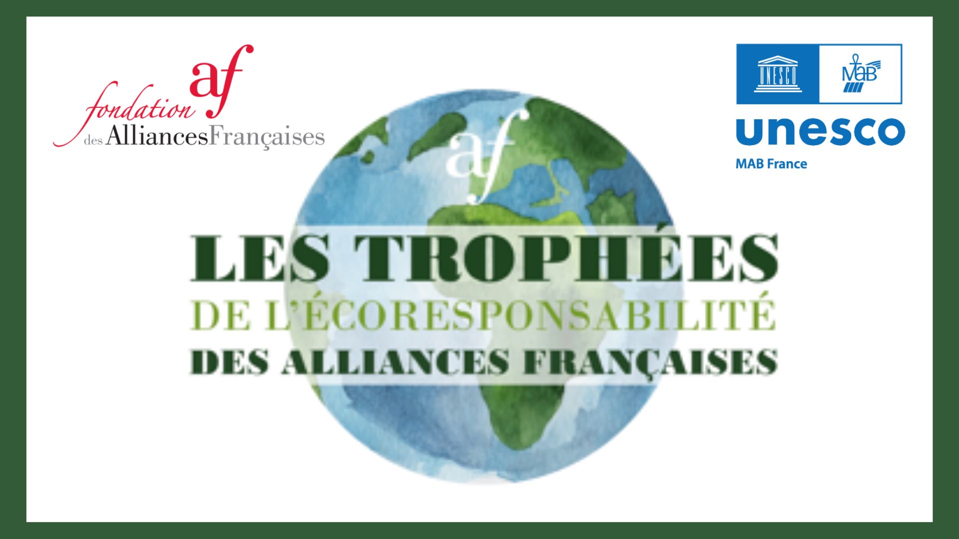 Le palmarès des Trophées de l’Écoresponsabilité de l’Alliance Française