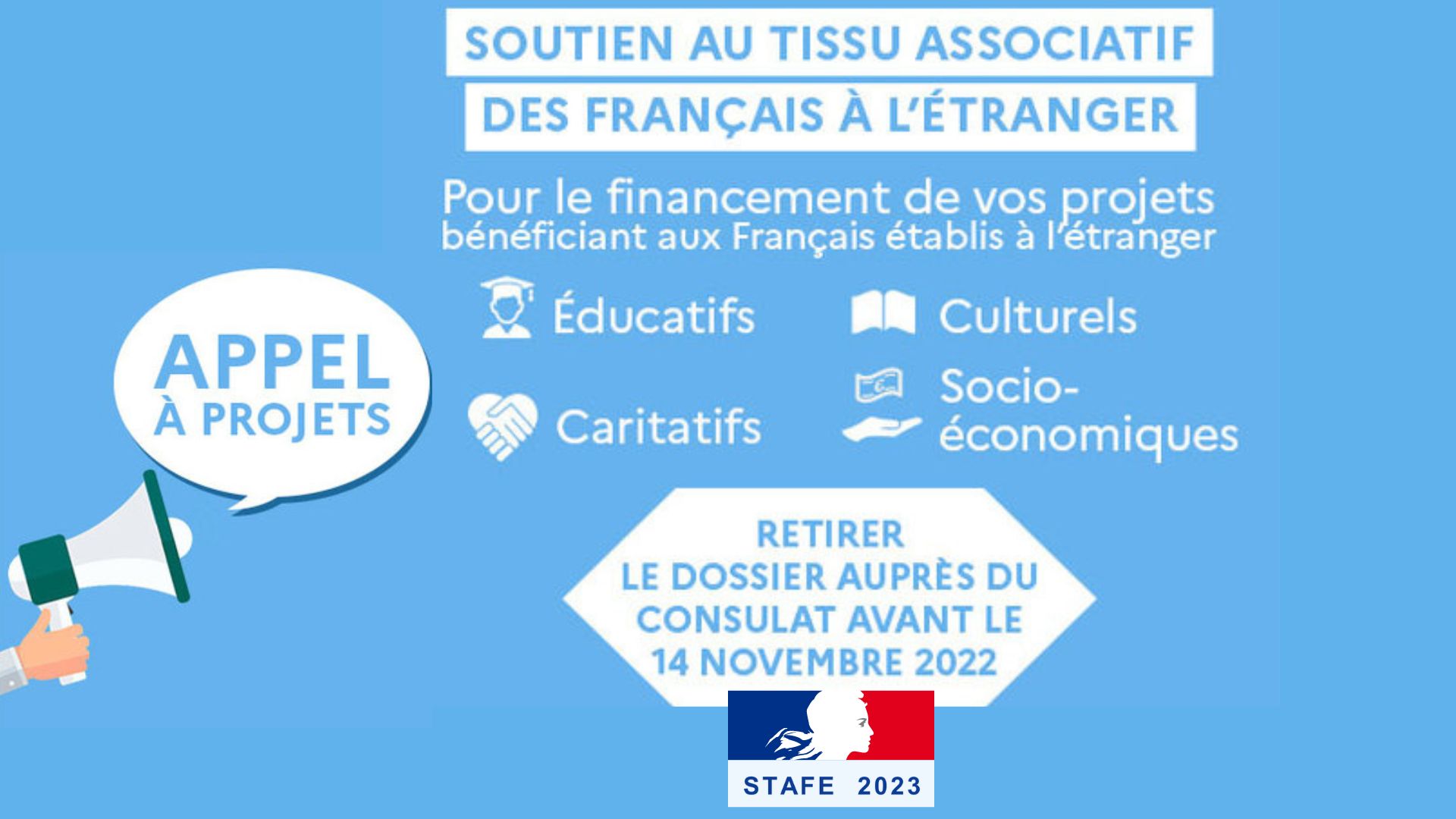 STAFE 2023 : retrait des dossiers jusqu’au 14 novembre