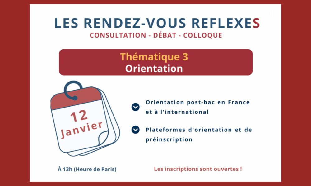 Le troisième rendez-vous «RéflexeS» aura lieu le 12 janvier