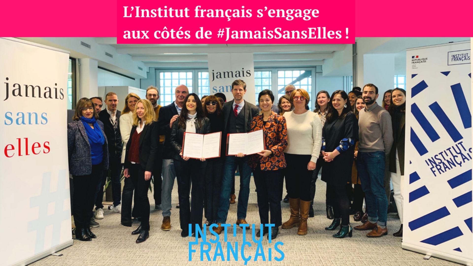 Charte #JamaisSansElles/Institut français