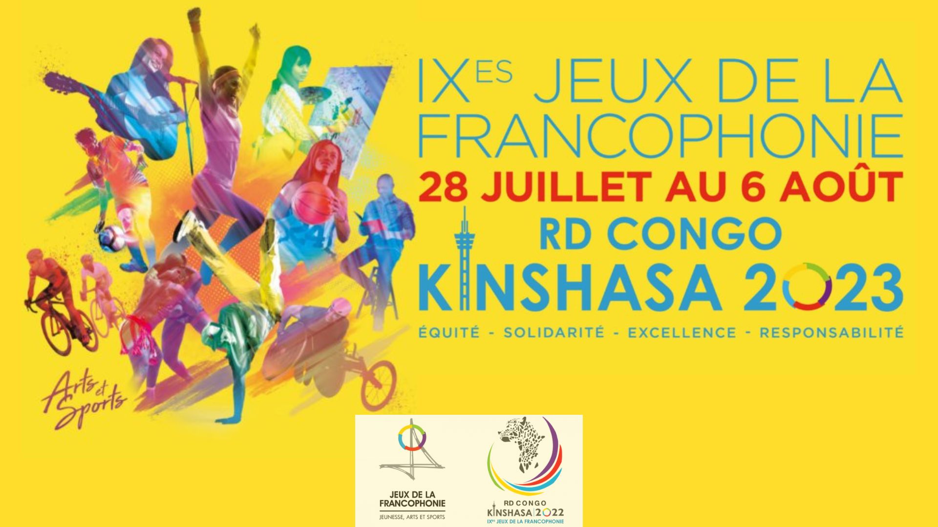 Les 9ème jeux de la francophonie se tiendront cet été à Kinshasa
