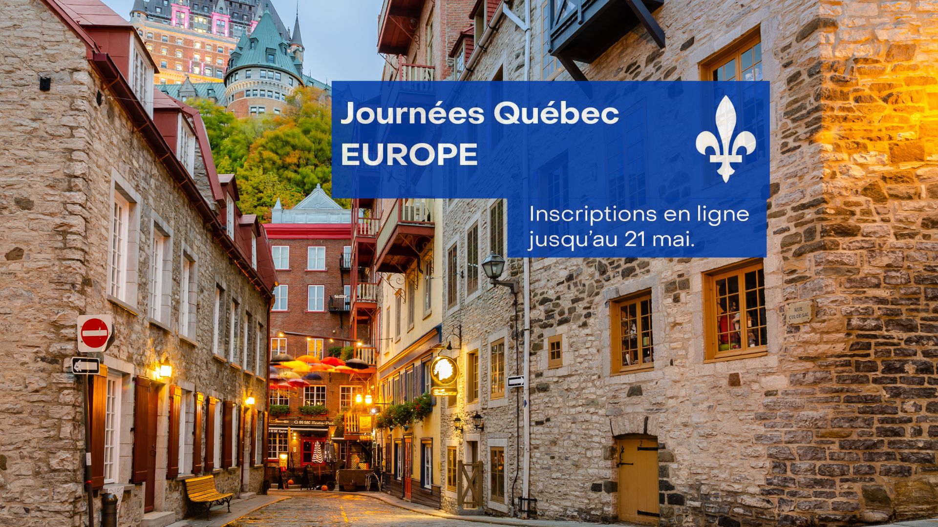 Derniers jours pour s’inscrire aux «Journées Québec Europe» !