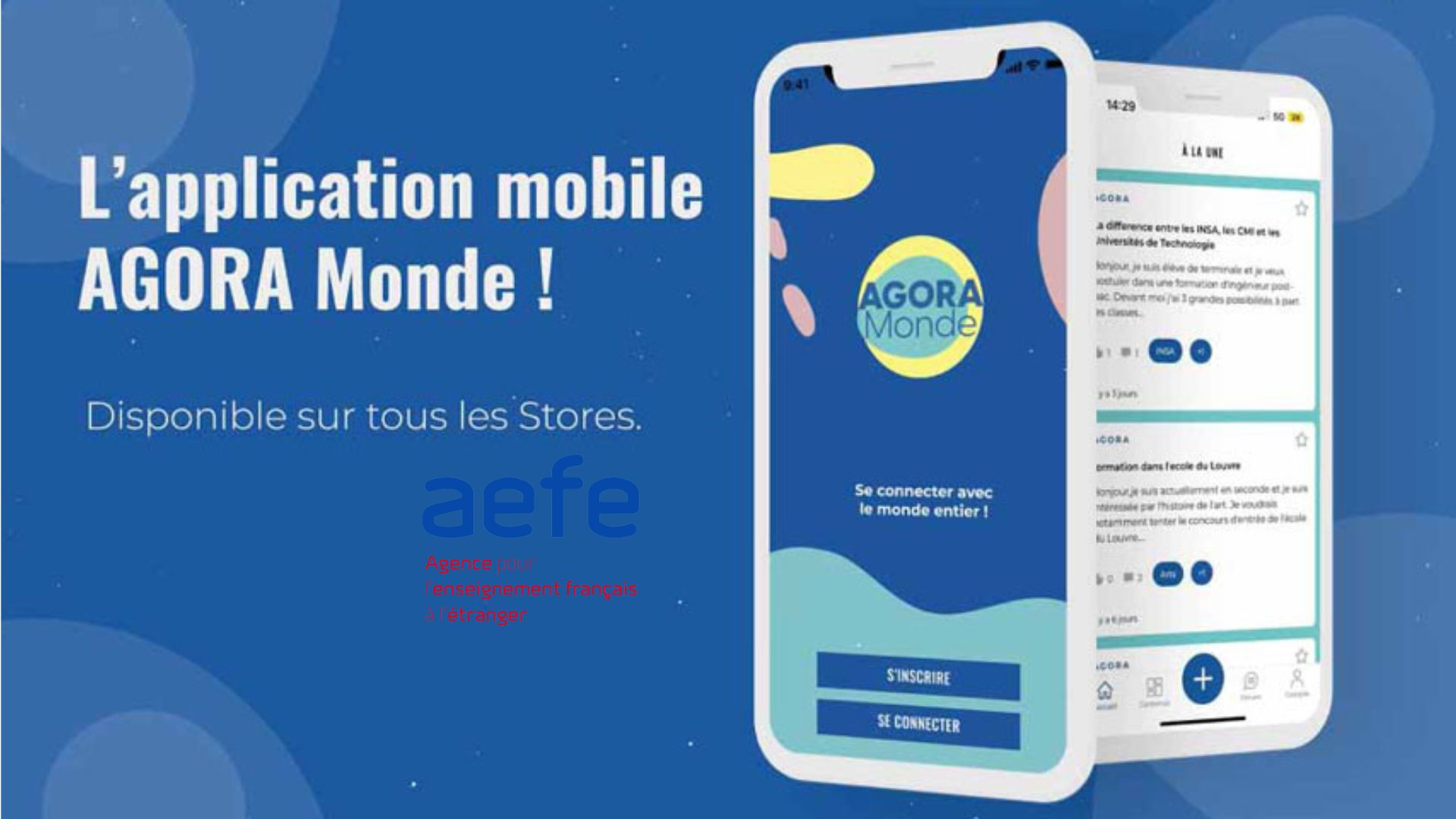 L’AEFE présente l'application mobile Agora monde