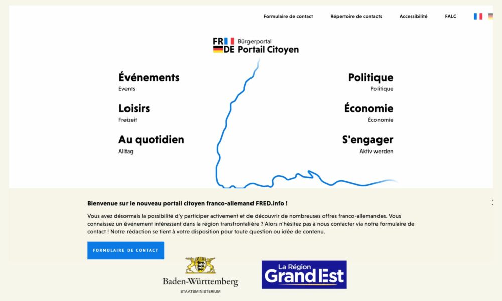 Fred.info, le nouveau portail citoyen franco-allemand de la Région Grand-Est