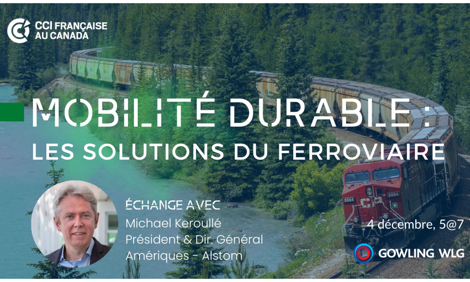 Un évènement CCI France-Canada sur le système ferroviaire et la mobilité durable
