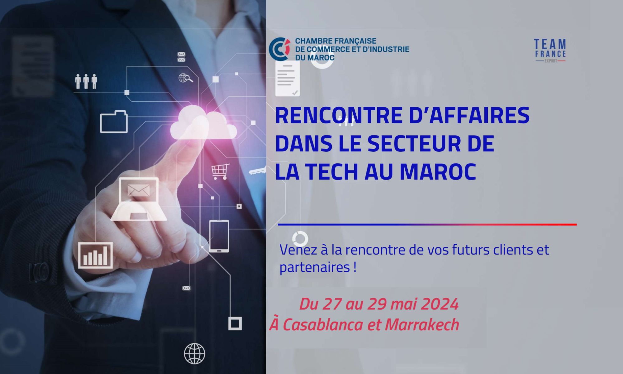 Rencontre d’affaires dans le secteur de la Tech au Maroc