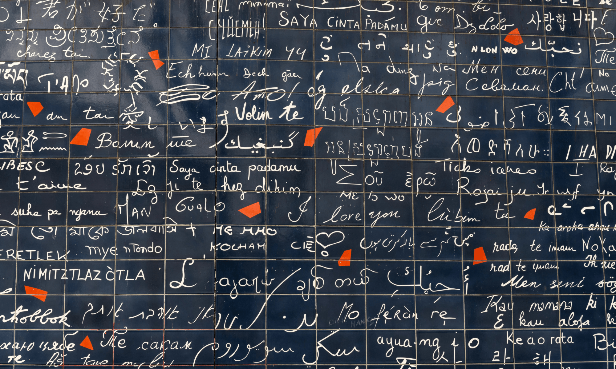 Mur des "Je t'aime", Paris.