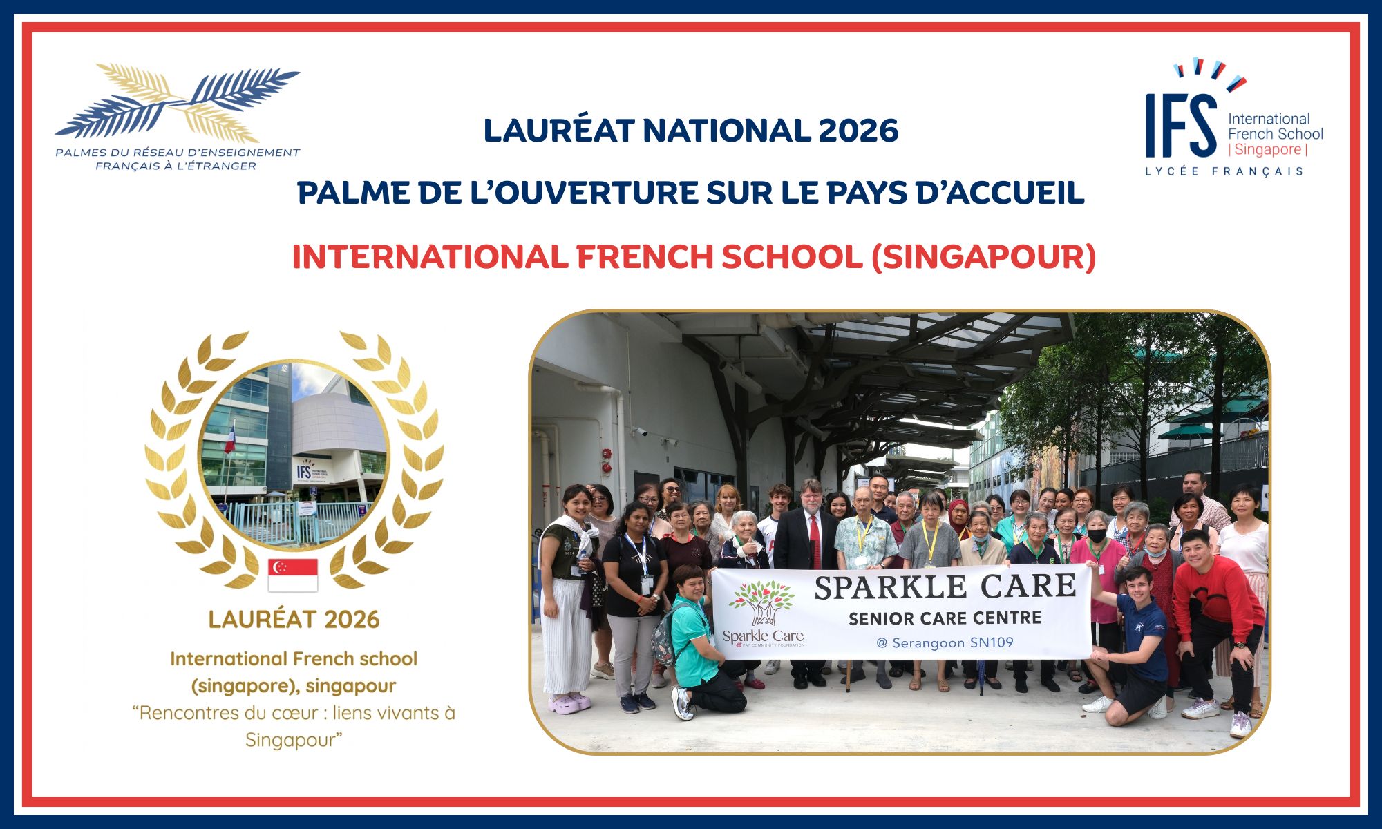 L'International French School (Singapore) remporte un prestigieux prix mondial de l'éducation sous le haut patronage du Président de la République française