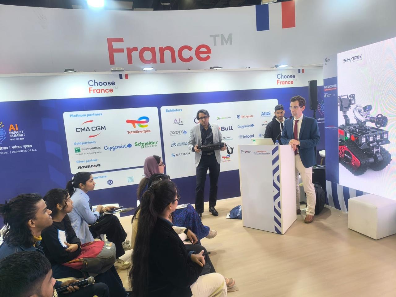 Bruno Cruchant, directeur des affaires publiques de Shark Robotics à l’IA Summit